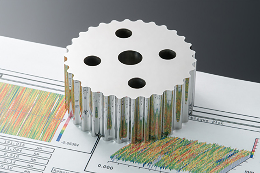 セレーションパンチ加工のワーク例