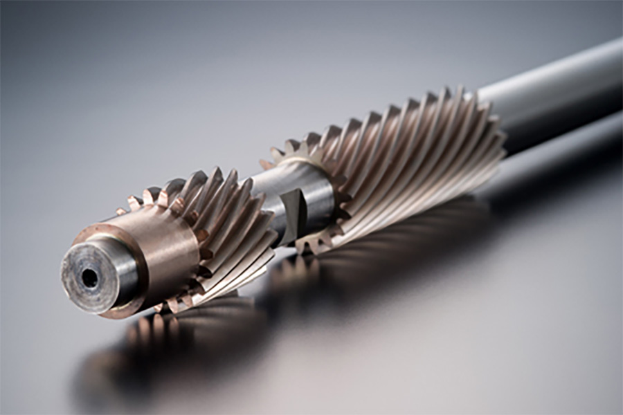 ヘリカルギア形状の研削加工ワーク例