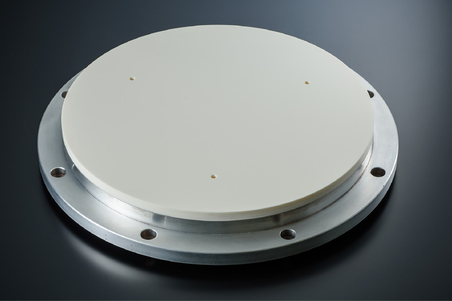 静電チャックの超精密ロータリー平面研削加工