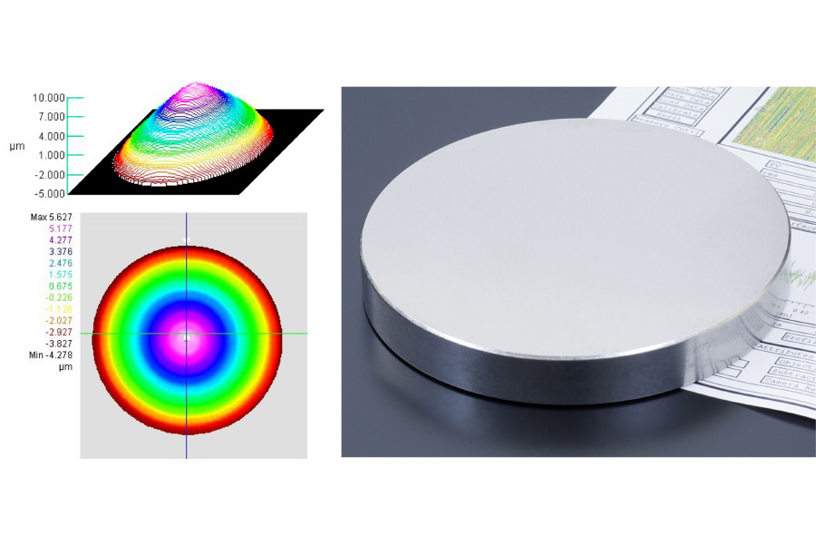 2軸を同期させた超精密ロータリー研削加工