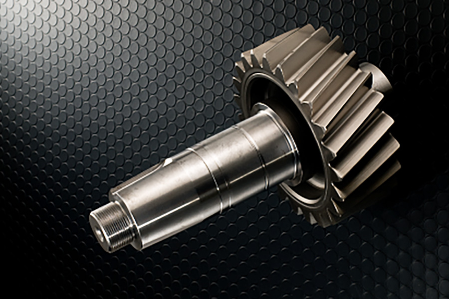 S55Cのヘリカルギア研削加工