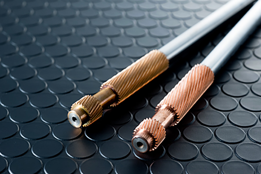 旧JIS0級のヘリカルギア電極の研削加工