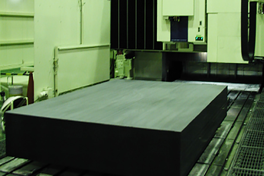 石定盤の超平面研削加工